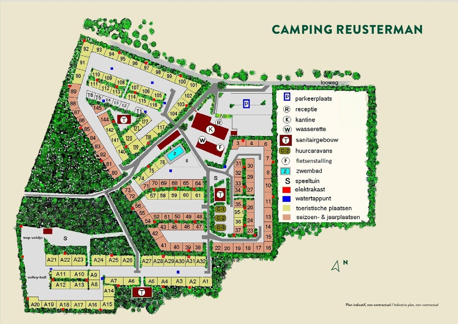 Plattegrond Camping Reusterman